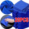 NONE 201PCS Asciugamani in microfibra Lavaggio auto Panno per asciugare Blu Cura dell'auto Dettagli Pulizia Lucidatura Spolverino Cucina di casa Stracci per lavare