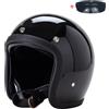 BLD Casco moto vintage 500TX a faccia aperta Retro Scooter Equitazione 3/4 Jet Casco Moto Capacete Stile coreano giapponese BLD