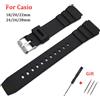 HQstrap Cinturino in silicone per Casio 18mm 20mm 22mm 24mm 26mm 28mm cinturino in gomma impermeabile studenti cinturino sportivo elettronico universale