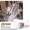 NONE Parabrezza deflettore vento universale trasparente regolabile per moto per Kawasaki BMW Ducati Honda Benelli Triumph Yamaha