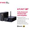 FiiO K7/K7BT Amplificatore per cuffie DAC HiFi bilanciato AK4493S*2, XMOS XU208 PCM384kHz DSD256, ingressi USB/ottico/coassiale/RCA