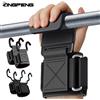 LINGPENG 1 paio di impugnature per gancio per sollevamento pesi con fasce da polso, cinturino da polso per palestra, gancio per fitness, cinturino per pesi, per trazioni, guanti per sollevamento pesi