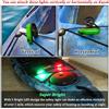 ShineTrip Luce di Navigazione LED per Barche, Ricaricabile USB, Lampada di Segnalazione a 4 Modalità per Yacht, Kayak e Barche a Vela