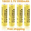DAWEIKALA Batteria 18650 di grande capacità Batteria ricaricabile agli ioni di litio da 3,7 V 9900 mAh per torcia a LED Torcia batteria al litio
