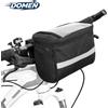 DOMEN Borsa da manubrio anteriore per bicicletta MTB Cestino per tubo anteriore per bici Cinghia riflettente per bicicletta Custodia per telefono toccabile Accessori per biciclette