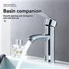 NONE Rubinetto per lavabo cromato Rubinetto per lavabo Montaggio su piano Maniglia singola Foro singolo Miscelatore acqua calda fredda Rubinetti per lavabo da bagno