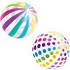 NONE 1pc palloni da spiaggia gonfiabili colorati a strisce trasparenti giocattolo da piscina in PVC per forniture per feste di compleanno giocattolo acquatico con decorazioni estive hawaiane