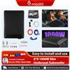 Podofo Sistema audio subwoofer sottosella sottile da 1000 W Subwoofer amplificato Audio per auto ad alto volume con amplificatore per camion auto 12 V
