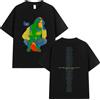 NONE cantante Billie Eilish camicia da uomo in cotone Y2k a maniche corte Hit Me Hard and Soft grafica dell'album T-shirt oversize hip-hop da donna
