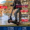 JOYOR S10-S-Z Monopattino elettrico pieghevole per adulti, Doppio motore da 1000W, Batteria da 60V 18Ah, Autonomia di 75km, Pneumatici da 10", Velocità 25 km/h