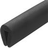 Uxcell Guarnizione in Gomma EPDM a Forma di U 1m/2m, Protezione Bordi per Specchi e Vetri Auto da 0,5-17mm, 4 Colori