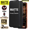 NNBILI 2 Pezzi Protezioni Schermo in Ceramica Opaca Anti-Spia Progettate per iPhone 17 16 15 14 13 12 11 Pro Max 16 17e Copertura Completa