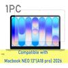 Ropada Protezione Schermo in Vetro Temperato per MacBook NEO 13'' Versione 2026 PRO 18, per Notebook Mac 13 Pollici, Anti-Graffio 9H