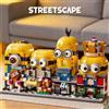 MINIONS 4 pezzi di blocchi da costruzione MINIONS, simpatici personaggi dei cartoni animati, decorazione da scrivania, modello da assemblare, gioco educativo interattivo, idea regalo.