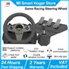 Volante da Corsa per Videogiochi, 270 Gradi ° Volante da corsa con leva del cambio e pedali, per PC/PS3/PS4/Xbox One/Xbox Series X/S, compatibile con più piattaforme