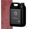 Q-COVER Impregnante Colorato per Legno 2 in 1 Ciliegio giapponese 5L Protezione UV Idrorepellente per Interno ed Esterno