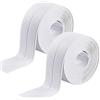 Jieddey Nastro Sigillante Autoadesivo,2 PCS Striscia Sigillante Striscia di Caulk Nastro Adesivo Impermeabile Muffa Nastro Sigillante per Bagno Cucina Vasca da Bagno ad Angolo da Parete Bianco