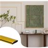 JSIWOTH 16M Modanatura Adesiva per Pareti, Oro Nastro di Decorazione Flessibili per Porte, Finestre, Specchi, Pareti, Pavimenti, Piastrelle, e Bordi (LARG.:1 cm, ÉP.:0,25 cm)