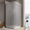 Idralite Box doccia a soffietto in PVC 75x75 cm H 185 mod. Aster con apertura laterale
