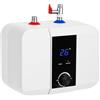 LoyaltyClivia Scaldabagno elettrico da 6 l, scaldabagno con indicatore LED, serbatoio di stoccaggio 0 - 65 ℃ temperatura regolabile, per lavello da cucina, bagno, lavandino