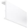 MARDOM HOME Mardom Deckenleiste, striscia di stucco per il soffitto Lunghezza 200 cm - Altezza 12 cm - Copertura bianca per binari delle tende - Aspetto moderno LED-compatibile - Cornice di soffitto decorativa in