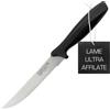 Rockingham Forge Coltello multiuso seghettato 12,5 cm - Coltelli da cucina leggeri e affilati in acciaio inossidabile con manico nero