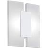 Eglo 96042 A+ Lampada da Parete/Soffitto, in Alluminio, Integrata, Bianco Satinato, 17 x 5.5 x 20 cm
