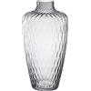 Leonardo Home Giulia 055287 Vaso da fiori in vetro grigio, diametro 7,2 cm, elegante vaso con effetto tattile, vaso in vetro per bouquet creativi, design senza tempo, altezza 38 cm, grigio, 1 pezzo