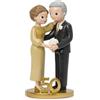 Mopec Y105 Statuetta per torta pop & Fun in piedi per matrimoni in oro 21 cm, multicolore, grande