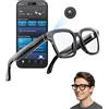 ONKELYIM Occhiali Intelligenti Con Fotocamera e Bluetooth 8 MP 32 GB HD 1200p Con