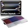 doqo Custodia con tastiera per iPad Pro 11 pollici (M5 2025 / M4 2024). Custodia tastiera per iPad Pro 11 M4 e M5 con trackpad multi-touch, retroilluminazione a 7 colori e rotazione a 360°