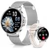 Fitonme Smartwatch Donna Rotondo 1,27 HD, Argento