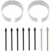 The Lord of the Tools 1 Set Di Kit Di Punte Per Stilo Per Tablet Compatibile Con Samsung Galaxy Tab S10+ S10 Ultra S9 S9FE+ S9 Ultra Lunghezza 2 Cm Punta In Plastica 0,7 Mm Punta In Metallo 0,8 Mm