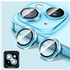 Kucheed Proteggi Obiettivo Della Fotocamera Compatibile con per iPhone 12/12 Mini, Proteggi Schermo per Fotocamera in Vetro Temperato HD, Anelli Singoli in Metallo con Allineamento Automatico
