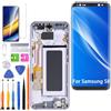 HLYGZX （Grigio con cornice）Display per Samsung Galaxy S8 LCD Schermo di ricambio TFT, G950F G950FD G950U Display Schermo Touch Digitizer Kit di riparazione (senza impronte digitali, schermo non curvo)