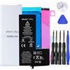 Batt Il kit di sostituzione della batteria per iPhone include adesivo impermeabile, adesivi per batteria, batteria per iPhone con strumenti magnetici (iPhone 11 Pro)
