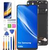 HLYGZX Schermo LCD sostitutivo per Samsung Galaxy A30s, schermo TFT LCD, A307F A307FN A307G, schermo LCD Display Touch Digitizer Assembly Kit di riparazione (senza impronte digitali, nero con cornice)