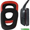 GEEKRIA Earpad Replacement for Logitech G35, G430, G930, F450 / Headphone Ear Pad/Ear Cushion/Ear Cups/Ear Cover/Earpads Repair Parts (Red & Black)
