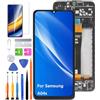 HLYGZX Display di ricambio originale per schermo LCD Samsung Galaxy A04s, A047F A047F/DS A047F/DSN A047M LCD Display Touch Digitizer Assembly Kit parti di riparazione (nero con cornice)