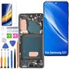 HLYGZX Display Schermo per Samsung S21 G991B G991W G991N TFT Nero con Cornice | Senza Impronte Digitali，con kit di riparazione，TFT LCD，HD Display，Sostituire lo schermo,per Modello:G991B/DS G991U G991U1