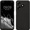 kwmobile Custodia Compatibile con TECNO Spark 10 Cover - Back Case per Smartphone in Silicone TPU - Protezione Gommata - nero matt