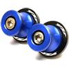 MCSLUBMH Nottolini Cavalletto Moto Per Yamaha Per YZF R6 R1 R7 R9 R3 R25 6mm Forcellone Bobine Slider Stand Accessori(Blue 2)