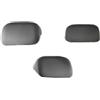 Blausky 3 coprisedili universali per poggiatesta auto, antipolvere, lavabile, per poggiatesta, elasticità, per auto, stile sedile posteriore, 20 x 22 cm, colore grigio