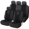NFDJYDZRMB Pelle PU Auto Anteriori E Posteriori Coprisedile, per Nissan Navara D22 Blatt Tiida Np300 Versa Murano Tritt, Facile Installazione e Pulizia Impermeabile Antiscivolo Copri Sedili Auto