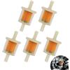 Anrbb Set di 5 filtri benzina filtro universale 8 mm per moto, tosaerba, scooter, motorino, auto, diesel, ciclomotore, alta densità, riutilizzabile