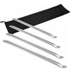 Wiltec Set smontagomme 4 pz. Smontapneumatici 300-600 mm con Leve di Montaggio in Acciaio Cromato