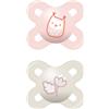 Mam - Start Nanò Succhietto In Silicone 0-2M+ Rosa Confezione 2 Pezzi