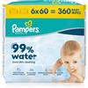 Pampers 99% Water Baby Wipes 6x60 pz