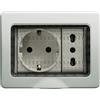 bticino idrobox matix custodia ip55 3 posti moduli stagna portafrutto incasso bticino 25503
