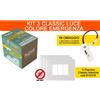 beghelli kit 3 classic luce colore em beghelli 81137